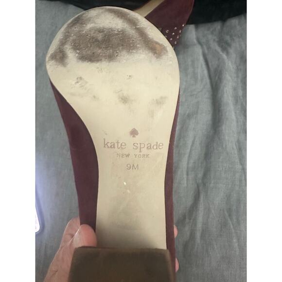 Kate Spade Burgundy Pumps - Picture 2 of 3